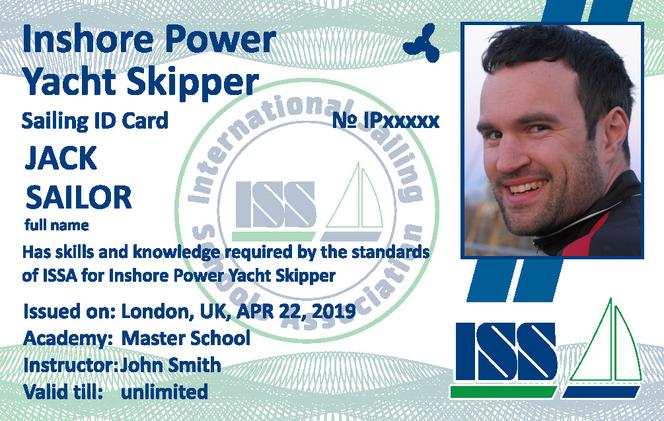 Power Inshore yacht skipper ISSA